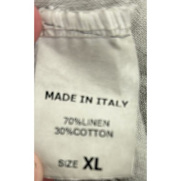 Contessa Teresa ITALY Linen Cotton Dress Boho Lagenlook Angular Cottagecore XL - Picture 4 of 5